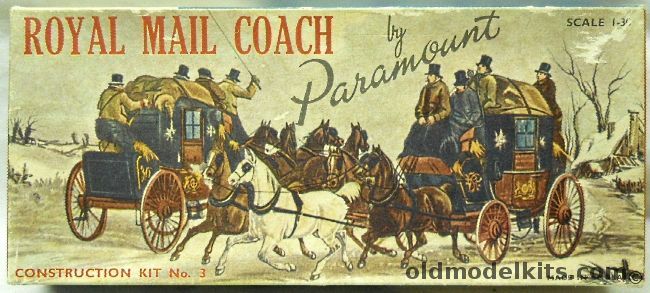 Paramount 1/30 Royal Mail Coach, 3 plastic model kit